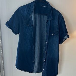 Calvin Klein Dark Blue Casual Shirt